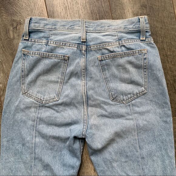 Joie Charan Raw Hem High Rise Straight Jeans Light Wash Size 26 - Picture 9 of 14